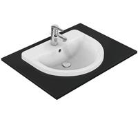Ideal Standard Connect lavabo 55x46 cm semicircular empotrado blanco brillante E797801