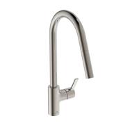 Ideal Standard Gusto - Grifo de fregadero con caño extraíble, acero BD414GN