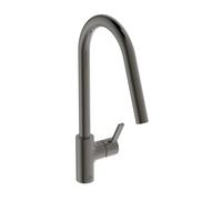Ideal Standard Gusto - Grifo de fregadero con caño extraíble, Gris magnético BD414A5