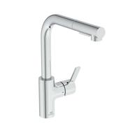 Ideal Standard Gusto - Grifo de fregadero con ducha extraíble, cromo BD420AA