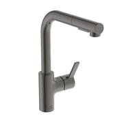 Ideal Standard Gusto - Grifo de fregadero con ducha extraíble, Gris magnético BD420A5