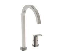 Ideal Standard Gusto - Grifo de fregadero, instalación de 2 orificios, acero BD423GN