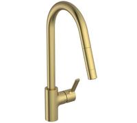 Ideal Standard Gusto - Grifo de fregadero con ducha extraíble, oro cepillado BD416A2