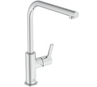 Ideal Standard Grifo de cocina de pie Gusto BD418AA monomando caño en L giratorio 360° cromo
