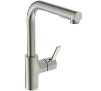 Ideal Standard Gusto - Grifo de fregadero con ducha extraíble, acero BD420GN