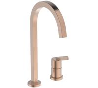 Ideal Standard Gusto - Grifo para fregadero, instalación de 2 orificios, Sunset Rose BD423J4