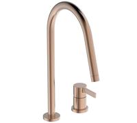 Ideal Standard Gusto - Grifo para fregadero, instalación de 2 orificios, Sunset Rose BD422J4