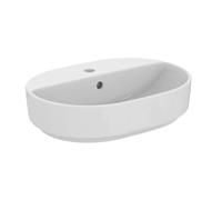 Ideal Standard i.Life O - Lavabo sobre encimera 55x40 cm, con rebosadero, orificio para grifo, blanco T573401
