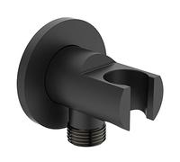 Ideal Standard Idealrain - Soporte de ducha con conexión, negro BC807XG