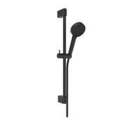 Ideal Standard Idealrain - Conjunto de alcachofa de ducha, barra y manguera, 2 chorros, negro seda BE413XG