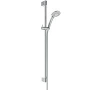 Ideal Standard Idealrain - Conjunto de alcachofa de ducha, barra y manguera, 3 chorros, cromo BE406AA
