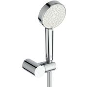 Ideal Standard Idealrain - Conjunto de alcachofa de ducha, soporte y manguera, 2 chorros, cromo BE152AA