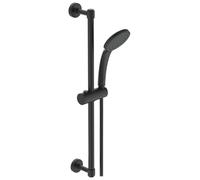 Ideal Standard Idealrain - Conjunto de cabezal de ducha, barra y manguera, negro BD142XG