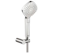 Ideal Standard IdealRain Evo - Conjunto de ducha Diamond 115, manguera con teleducha, 3 chorros, cromo B2405AA
