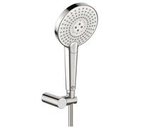Ideal Standard Idealrain Evo Jet - Conjunto de alcachofa de ducha, 3 chorros, soporte y manguera, cromo B2459AA