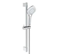 Ideal Standard Idealrain Evo Jet - Conjunto de ducha Diamond, barra 60 cm con teleducha, 3 chorros, cromo B1762AA