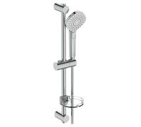 Ideal Standard Idealrain Evo Jet - Juego de cabezal de ducha, 3 chorros, barra de ducha y manguera, cromo B2621AA