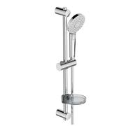 Ideal Standard Idealrain Evo Jet - Juego de cabezal de ducha, 3 chorros, barra de ducha y manguera, cromo B2620AA