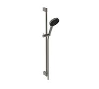 Ideal Standard Idealrain Solos - Conjunto de cabezal de ducha, barra y manguera, 3 chorros, EcoFlow, Gris Magnético A7898A5