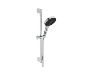 Ideal Standard Idealrain Solos - Conjunto de ducha, barra y manguera, 3 chorros, EcoFlow, cromado A7897AA