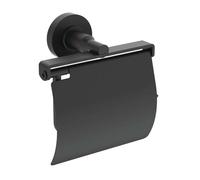 Ideal Standard IOM - Portarrollos de papel higiénico con tapa, negro seda A9127XG