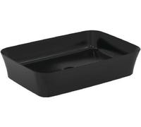 Ideal Standard Ipalyss, plato de encimera rectangular, sin desbordamiento, dimensiones: 55 x 38 cm