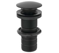 Ideal Standard - Juego de desagüe Click-Clack para lavabos sin rebosadero, negro E1483XG