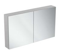 Ideal Standard Mirror&Light - Armario con espejo con iluminación LED y enchufe, 120x70 cm, aluminio T3499AL