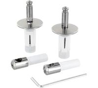 Ideal Standard - Multi Suites T2955BJ - Juego de bisagras para tapa de inodoro de cierre suave serie 21, acero inoxidable, cromado