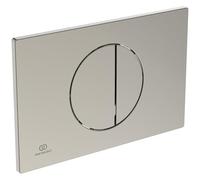 Ideal Standard Oleas Silver Storm - Placa de accionamiento para cisternas de inodoro Prosys, 2 lotes de botones mecánicos de plástico ABS