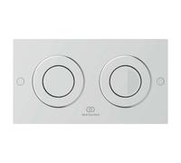 Ideal Standard Septa Pro - Pulsador de descarga P2, acero inoxidable cepillado R0134MY