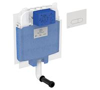 Ideal Standard T4931AC Prosys 80 caja de enjuague empotrada para inodoro de suelo + placa mecánica Oleas M1 Blanco