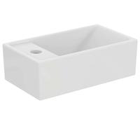 Ideal Standard Tempo - Lavamanos 37x21 cm, sin rebosadero, 1 orificio para grifería a la izquierda, blanco E211301