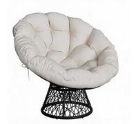 IDEALHOUSE Silla de salón Papasan para salón, 360°, máx. 160 kg