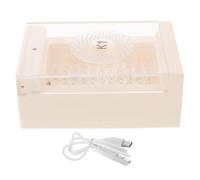 IDEANATEGRATE Caja Deshumidificadora para Bte y Auriculares Inalámbricos Diseño Usb, Material Plástico Blanco, Reduce Sudor y Preserva Puntas de Silicona, Adecuado para Viajes y Mesas de Noche