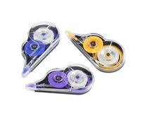 IDEANATEGRATE Conjunto de 12 Cintas Correctoras Escolares de Plástico 8m Cada, Adecuado para Estudiantes en Oficina y Escuela, Cubre Errores Eficazmente Color Aleatorio