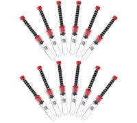 IDEANATEGRATE de Absorbente de Tinta sin Punta de Aguja 12 Piezas para Pluma Estilográfica de Plástico Recargable de 3.4mm Herramienta Práctica para Estudiantes