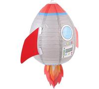IDEANATEGRATE Linterna de Papel Colgante Forma de Cohete Astronauta, Ligera y Plegable, Adecuado para Decoraciones de Fiesta en Interiores y Exteriores
