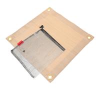 IDEANATEGRATE Manta Ignífuga Portátil para Exteriores, Parrilla y Camping | Fibra de Vidrio Color Café, Plegable y Aislante, para Cocina, Mesa y Coche, Limpieza Rápida
