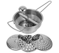 IDEANATEGRATE Prensador de Patatas Herramienta para Triturar Alimentos de Acero Inoxidable Manual con Mango Ergonómico Portátil Adecuado para Tareas Diarias en Cocina