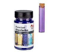 Ideen mit Herz Pintura para cristal premium, transparente, resistente al agua, 90 ml (morado)