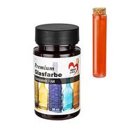 Ideen mit Herz Pintura para cristal premium, transparente, resistente al agua, 90 ml (rojo)