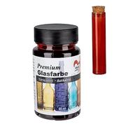 Ideen mit Herz Pintura para cristal premium, transparente, resistente al agua, 90 ml (rojo oscuro)