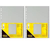 Idena 302028 - Índices A - Z, para DIN A4, con anchura extra, de plástico, 20 piezas, cobertura total, gris, 1 ud. (Paquete de 2)