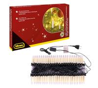 Idena 31839 - Luces de hadas LED con 50 velas, velas de color marfil con clips de fijación, aprox. 26 m de largo, decoración navideña e iluminación para el árbol de Navidad