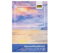 Idena 68162 - Bloc de Dibujo para Acuarela A4 con 30 Hojas de Papel Grueso de Color Crema de 300 g/m², Bloc de Dibujo para Acuarela y Acuarela