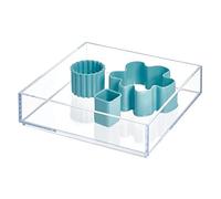 iDesign 49640 Organizador de cajones Clarity, Transparente, S, 20.3 x 20.3 cm