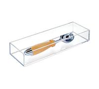 iDesign 49660 Organizador de cajones Clarity, Transparente, M, 10.2 x 30.5 cm