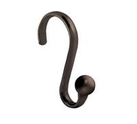 iDesign Axis 55871 Ganchos de Metal para Cortina de Ducha, Resistentes al óxido, Ganchos de Ducha para baño Infantil, baño de Invitados, baño Principal, Juego de 12, Bronce
