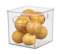 iDesign Cabinet/Kitchen Binz Caja organizadora, organizador de cocina mediano en plástico, cajón para frigorífico, transparente